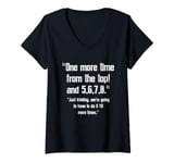 Womens One More-Time From Top, 5,6,7,8 Funny Dance Teacher Dancer V-Neck T-Shirt