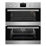 AEG 6000 Series Built Under Electric Double Oven - Stainless Steel DUB535060M