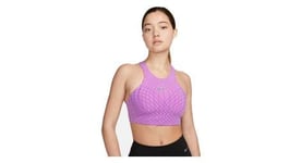 Brassiere femme nike dri fit swoosh phoenix rose