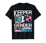 Keeper Of The Gender Tee Burnout Or Bows Gender Reveal Party T-Shirt