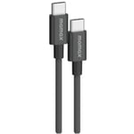 Momax Elite 60W 0.5m USB C-C PD Fast Charging Cable Black - Support Apple iPhone, Samsung, Oppo, Oneplus, Nothing phone Fast Charging, Triple Braided Nylon - Aluminium Housing