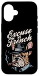 Coque pour iPhone 16 Bulldog français Excuse My Frenchie Vintage Bulldog Lover