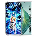 Cokitec Coque Renforcée pour Honor Magic 5 Lite Manga Dragon Ball Gogeta Lumiere