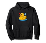 Cute Yellow Rubber Ducky Little Bath Toy Duck Pullover Hoodie