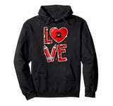 Love School Secretary Job Team Valentine Costume Leopard Pullover Hoodie