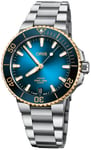 Oris 01 400 7769 6355-07 8 22 09PEB Aquis Blå/Stål Ø41.5 mm