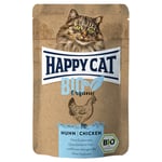 Happy Cat luomu Pouch 6 x 85 g - luomukana & luomuankka