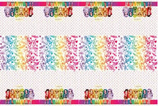 Ciao- Nappe en Plastique Rainbow High (180x120cm), Cachemire, 24055, Multicolore