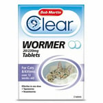 Bob Martin Clear Wormer Tablets For Cat & Kitten Wormer Treatment Over 12 Weeks