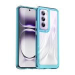 Oppo Reno 12 Pro Soft Gel Bumper Case [Clear Blue]