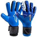 Rinat Gants de Gardien de But de Football Kratos Turf Junior Bleu Unisexe Taille 5