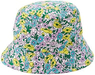 Joe Browns Women's 90's Summer Festival Reversible Bucket Hat, Blue Floral, One Size