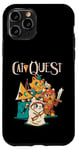 Coque pour iPhone 11 Pro Cat Quest RPG Hero Cats Jeu vidéo RPG Gamer Funny Cat