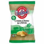 Seabrook Cheese & Chive Crisps 25g x 6 per pack - (PACK OF 4)