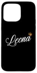 Coque pour iPhone 15 Pro Max Leona Custom Name - Leona for Women Kids Toddlers