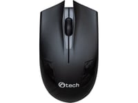 C-Tech Mouse C-Tech Mus Wlm-08, Trådlös, 1200Dpi, 3 Knappar, Usb Nano-Mottagare, Svart