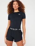 Under Armour Womens Training Heat Gear Authentics Comp T-Shirt - Black/White