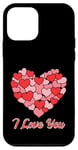 Coque pour iPhone 12 mini Cœurs romantiques mignons pour la Saint-Valentin