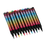 12PCS Nail Polish Pens Multiple Colors DIY Nail Point Graffiti Dotting Pen F TDM