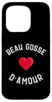 Coque pour iPhone 15 Pro Beau gosse d'amour Cadeau homme fête de l'amour