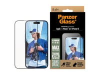 Panzerglass - Skärmskydd För Mobiltelefon - Ultrabred Passning - Glas - Ramfärg Svart - För Apple Iphone 16