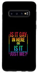 Coque pour Galaxy S10 T-shirt gay avec inscription « Is It Gay In Here ? Or Is It Just Me »