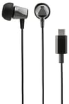 Exibel In-ear-hörlurar med mikrofon, USB-C - Svart