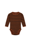 Hust & Claire Baloo Stripe ull/bambus body - mocha