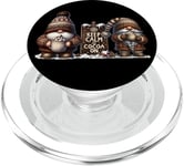 Keep Calm And Cocoa On Funny Christmas Gnomes For Winter PopSockets PopGrip pour MagSafe