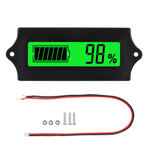 12-84V GY-6G Batteri Ström LCD Display Spänningsmätare Voltmeter med Larm (Grönt Ljus)