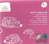 THE LITTLE EXPERIENCE Kids Knitting Craft Kit 3 MICE Knit Make Play MOUSE Toy 8+