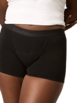 Modibodi Teen Hipster Boyshort Period Knickers, Moderate to Heavy Absorbency, Black