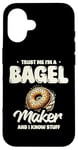 Coque pour iPhone 16 Croyez-moi, je fabrique des bagels et je sais tout