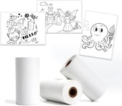 Lot de 3 rouleaux de papier autocollant thermique pour mini imprimante-57 mmx30 mm-Compatible L8/T02/M02L/M02X-Convient pour l'impression photo,le bricolage,l'étude,la notes,la liste