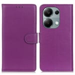 Xiaomi Redmi Note 13 4G Fodral Litchi Lila