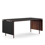 House of Finn Juhl - Nyhavn Dining Table, With Extensions, Walnut, Black Steel - Spisebord - Finn Juhl - Tre farget,Svart - Metall/Tre