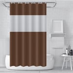 Badeforhæng Premium CS PEVA 180x180 cm - Brun