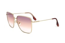 Lunettes de Soleil Victoria Beckham VB218S 728 GOLD/PURPLE PEACH 61/15/ Femme