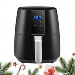 3.8L Black Air Fryer Power Oven Cooker LED Touch Oil Free Low Fat Frying  New