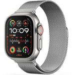 Patented Milanese Loop Compatible with Apple Watch Straps 46mm 38mm 40mm 41mm 42mm 44mm 45mm 49mm for Women Men, Magnetic Bands for iWatch Strap Series 10 9 8 7 6 5 4 3 SE2 SE Ultra2 Ultra