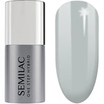 Semilac Vernis à ongles gels semi-permanents UV S120 One Step Hybrid Light Grey 5ml