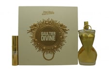 JEAN PAUL GAULTIER DIVINE GIFT SET 100ML EDP + 75ML BODY LOTION + 10ML EDP. NEW