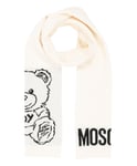 Moschino écharpe en laine femme teddy bear 30752M3147002 White Bianco