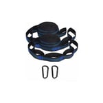 Sangles de Hamac pour Hamac, Fauteuil Suspendu, Balançoire, Fixation Hamac de Camping, Randonnée, Extérieur avec 2 Cordes Hamac + 2 Mousquetons à