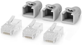 RJ45 stik - Solid Cat 6 UTP - RJ45 Pass Through - 10 stk.