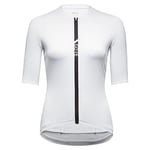 GORE WEAR Women's Breathable Cycling Jersey, Torrent, Fast Moisture Wicking, Short Sleeve Road Bike Style Cycling Shirt, White, 42