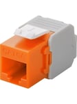 Pro Keystone module RJ45 CAT 6A UTP orange