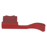 Haoge THB-X2R Metal Hot Shoe Thumb Up Rest Hand Grip Add-on for Fujifilm Fuji X100V Camera Red