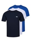 DKNY Giants 3 Pack T-shirt - Multi, Assorted, Size L, Men