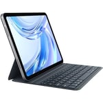 CHESONA Clavier iPad Air 11 Pouces 2024, Compatible avec Clavier iPad Pro 11/Air 5/Air 4, Ultra-Léger, Portable, Etui Clavier Magnétique avec Angle Réglable, Français AZERTY, Gris